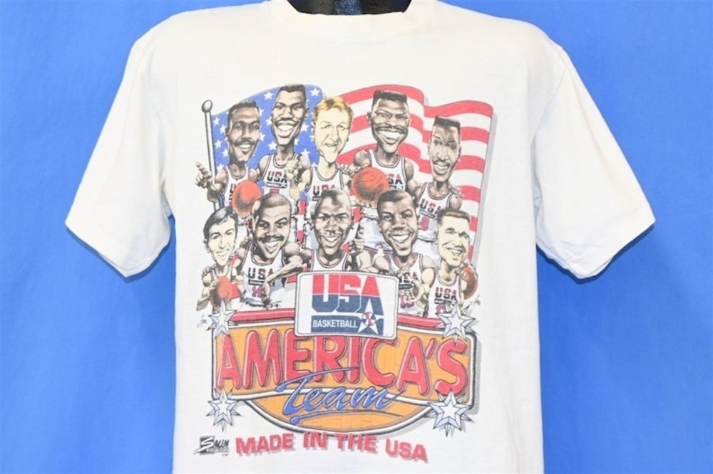 90s Americas Dream Team USA Basketball 1992 Barcelona Olympics T-shirt